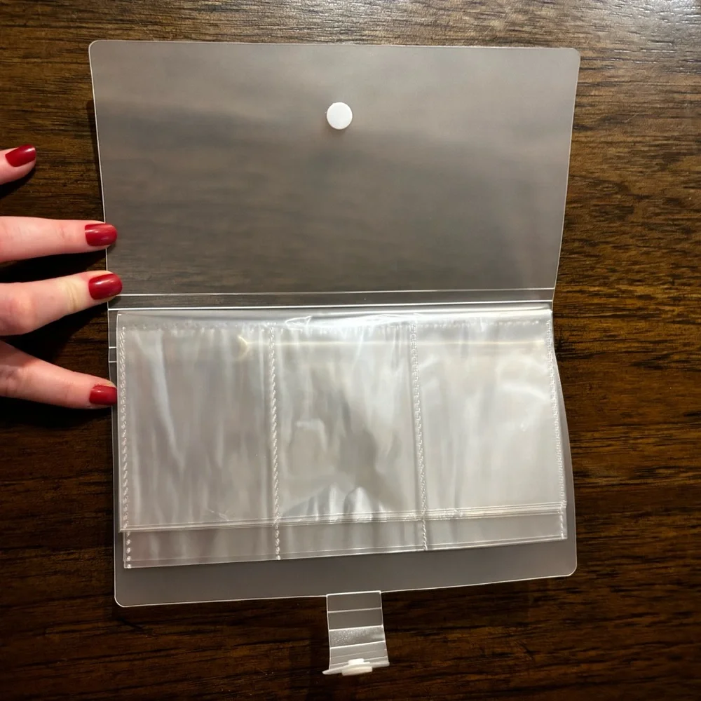 Translucent White Card Holder - 84 Slots